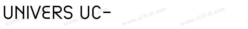 Univers UC字体转换